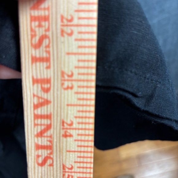 Tommy Bahama Black Ruffled Off-Shoulder Linen Blend Jumpsuit Sz L *see below - Picture 8 of 13